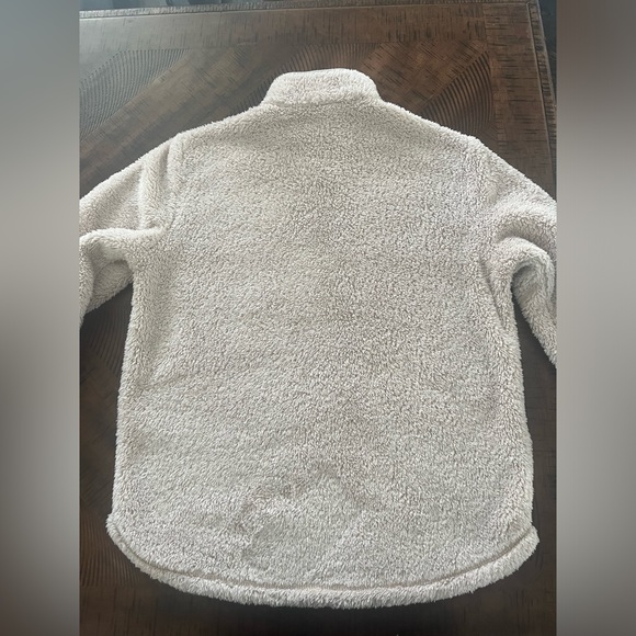 H&M Half Zip Sherpa Fleece in Beige - Picture 4 of 9